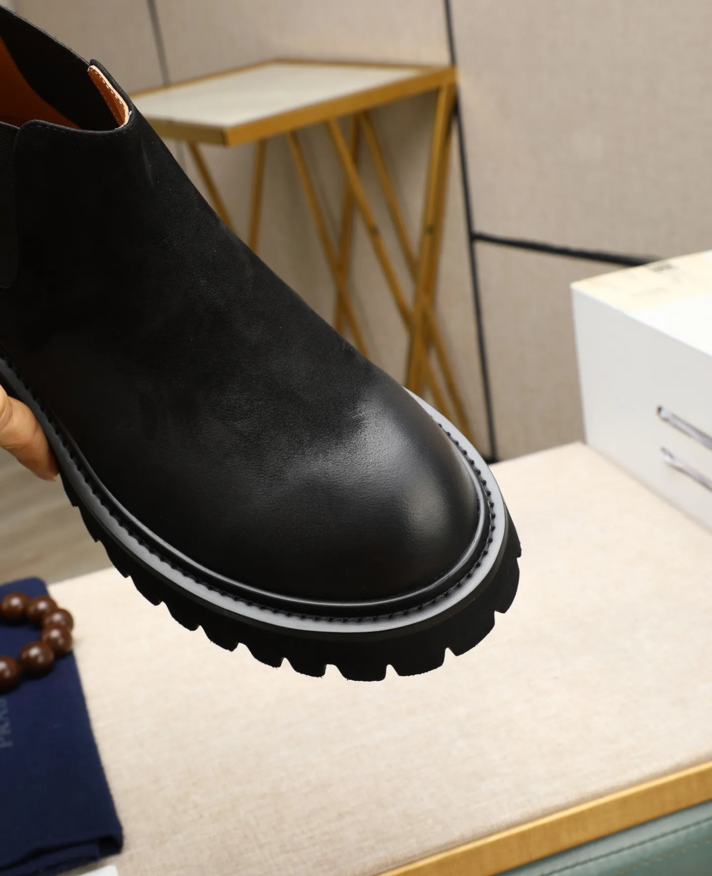 Men's men's shoes 💰580 high-end version. PRADA (Prada) men's casual style, compare the quality at the counter 🧚🏿♂️Imported cowhide fabric 🐎Water-dyed comfortable and soft cowhide lining for feet 🐂Genuine leather outsole with label 🎉 Size 38-44. Can be customized for 45💥🏆